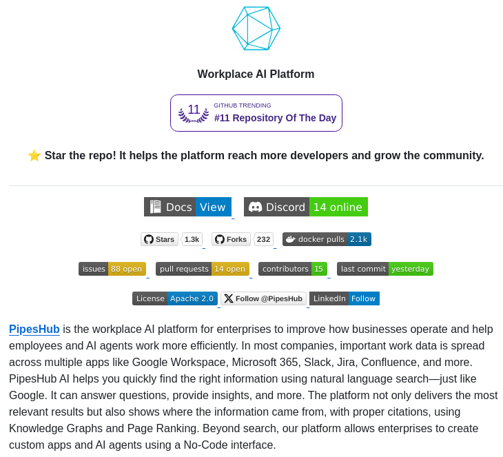 Pipeshub Ai Pipeshub Ai screenshot