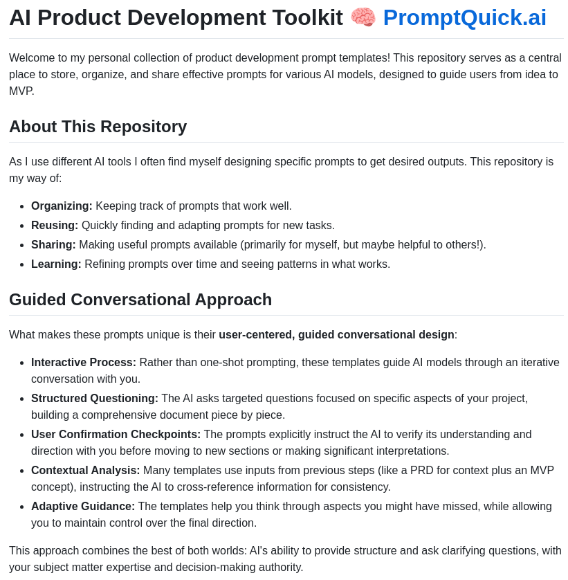 Technomadcode Ai Product Development Toolkit screenshot