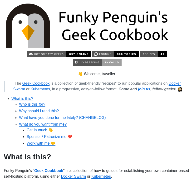 Geek Cookbook Geek Cookbook screenshot