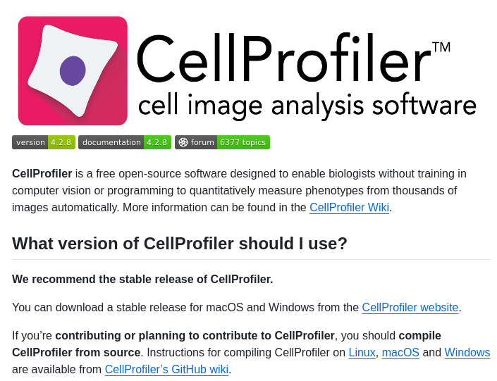 Cellprofiler Cellprofiler screenshot