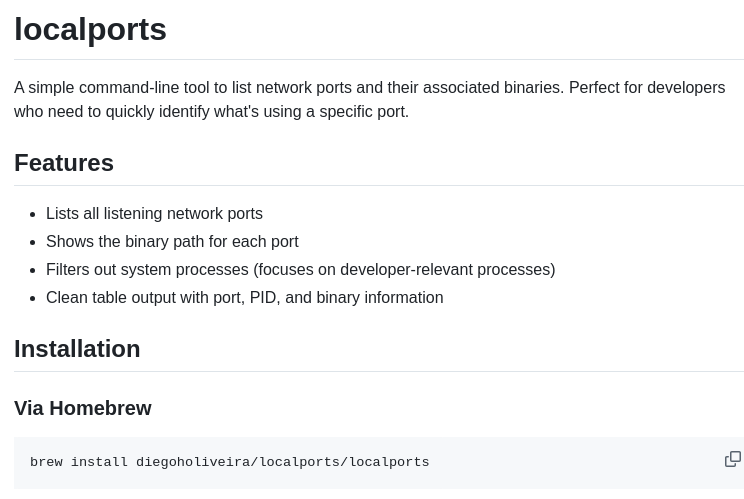 Diegoholiveira Localports screenshot