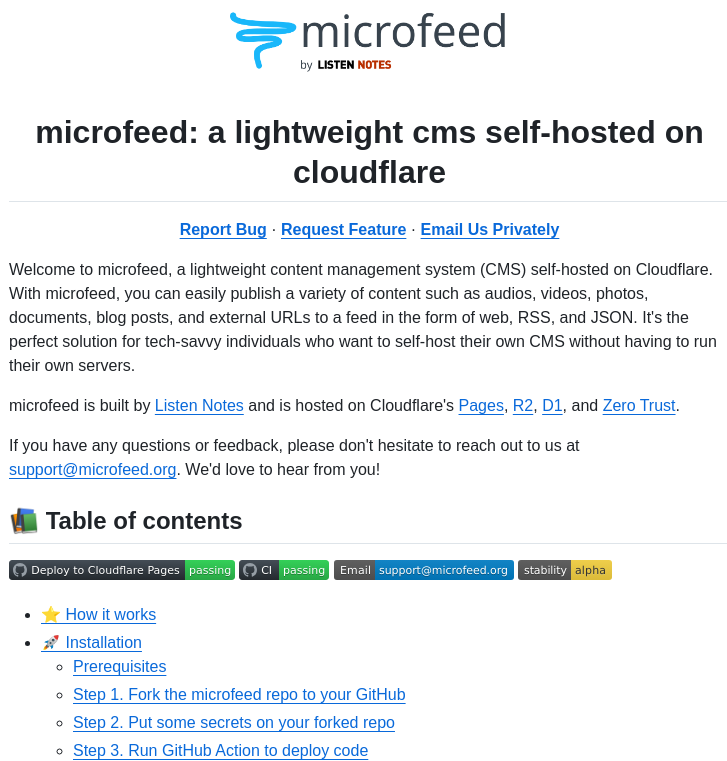 Microfeed Microfeed screenshot