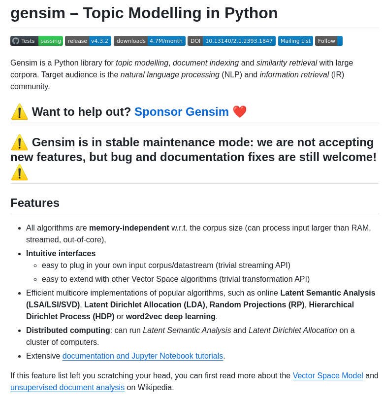 Piskvorky Gensim screenshot
