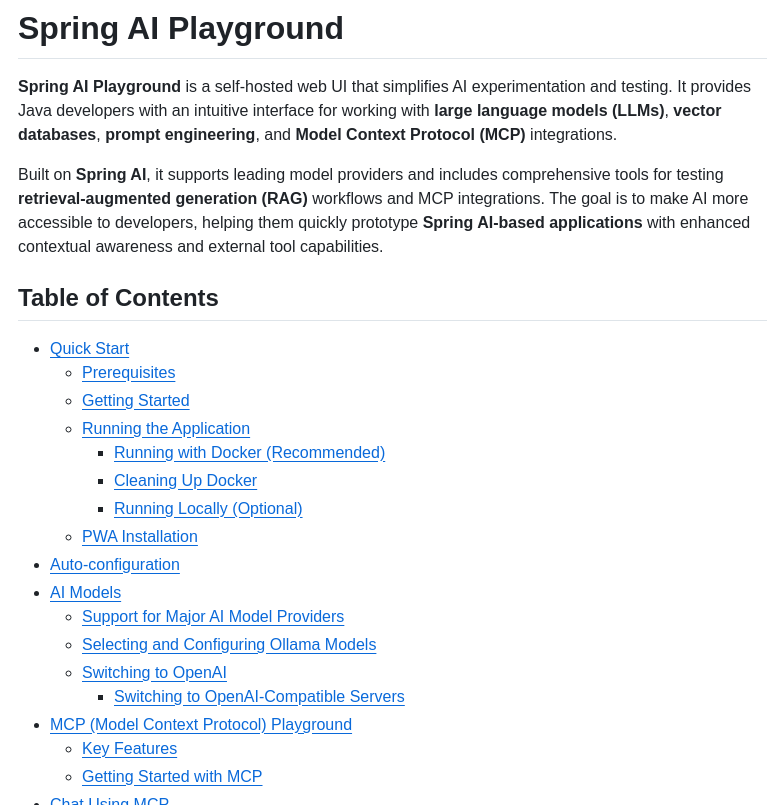Jm Lab Spring Ai Playground screenshot