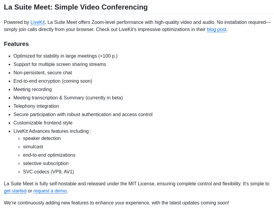 Suitenumerique Meet screenshot