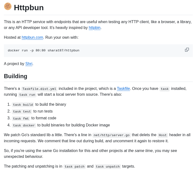 Sharat87 Httpbun screenshot