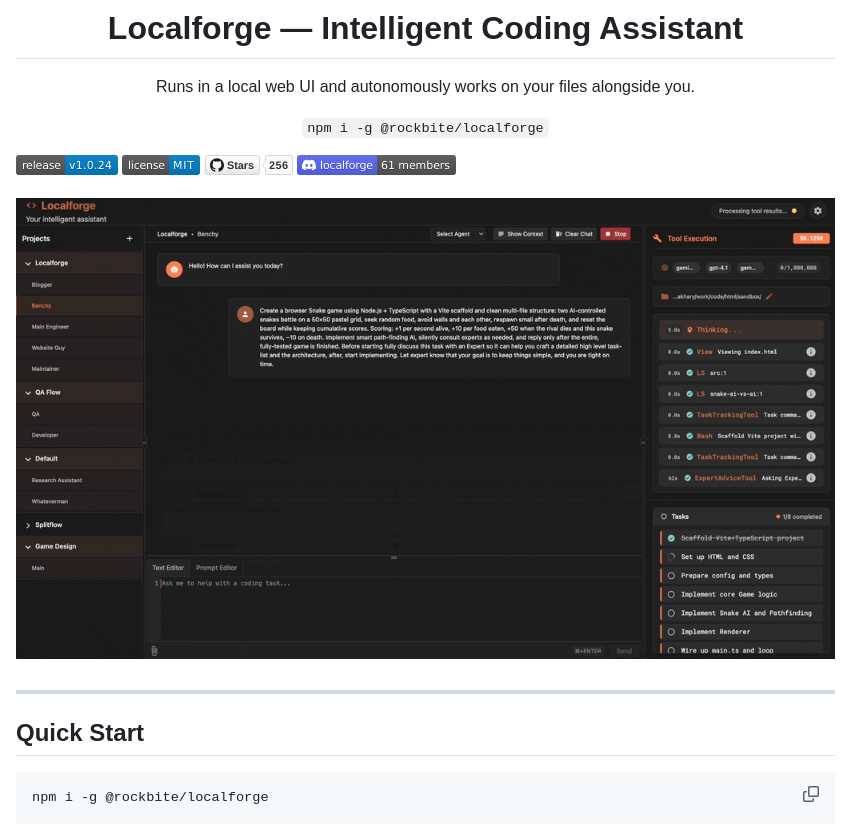 Rockbite Localforge screenshot
