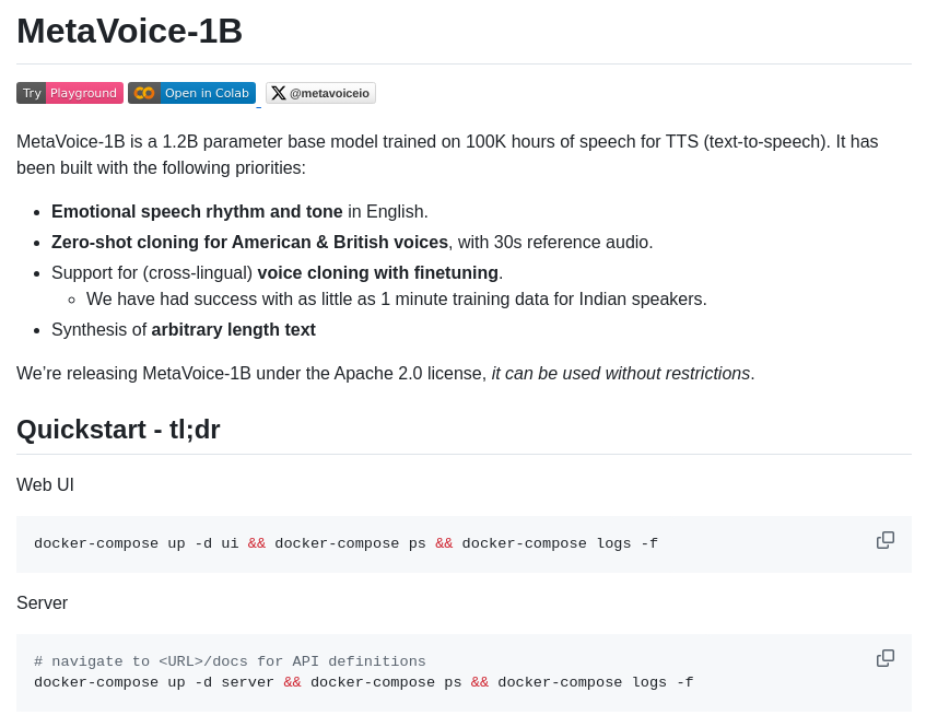 Metavoiceio Metavoice Src screenshot