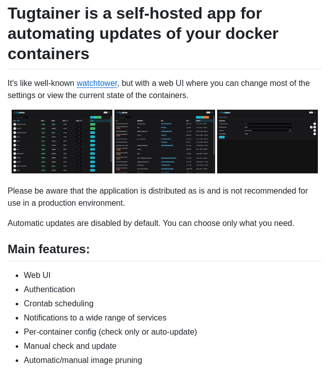 Quenary Tugtainer screenshot