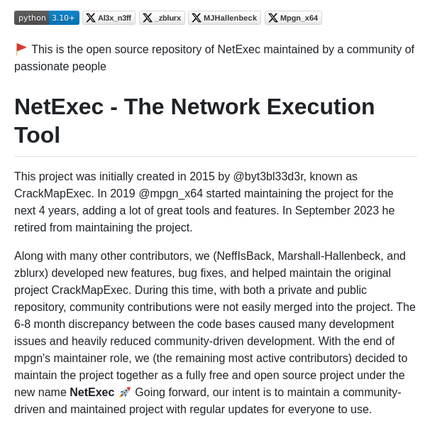 Pennyw0rth Netexec screenshot