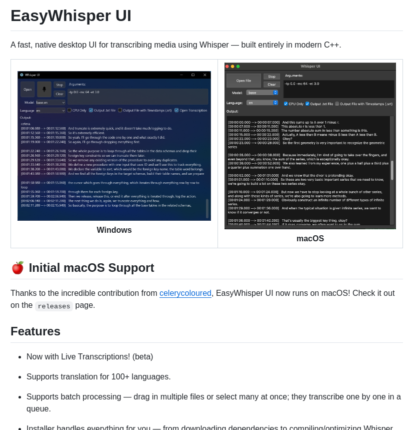 Mehtabmahir Easy Whisper Ui screenshot