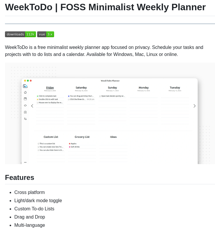 Manuelernestog Weektodo screenshot
