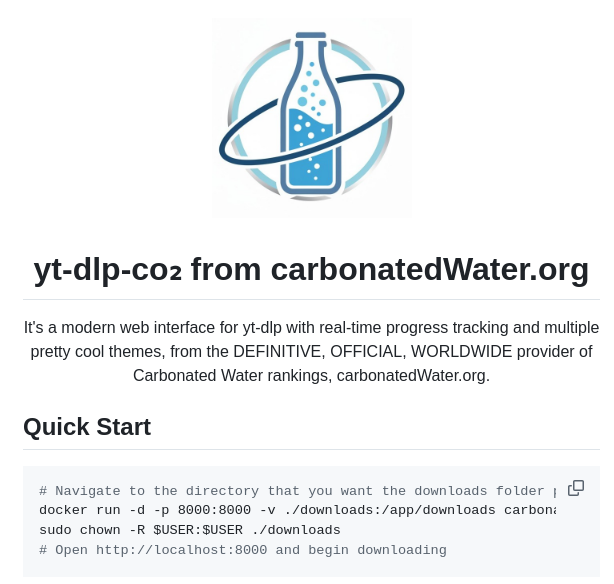 Carbonatedwaterorg Yt Dlp Co2 screenshot