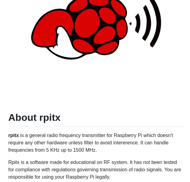 F5oeo Rpitx screenshot