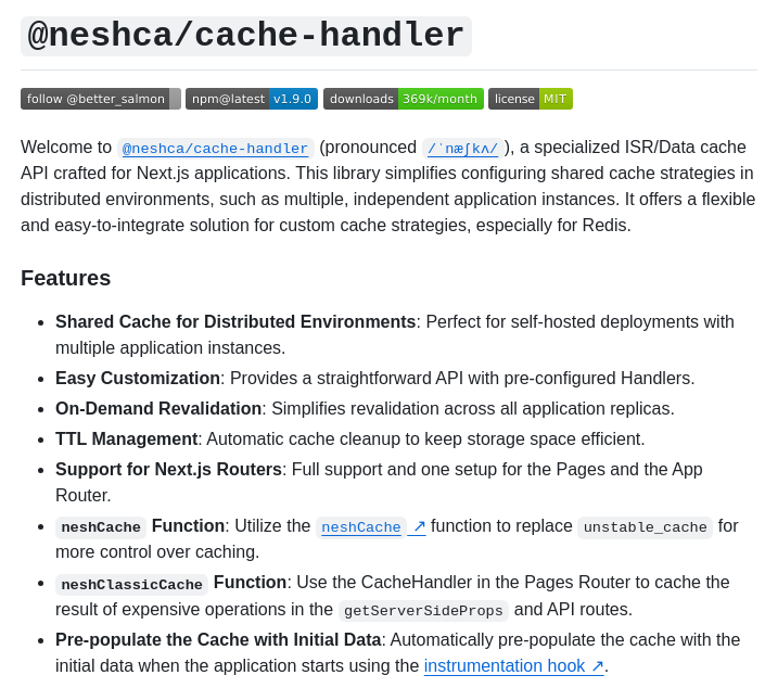 Caching Tools Next Shared Cache screenshot