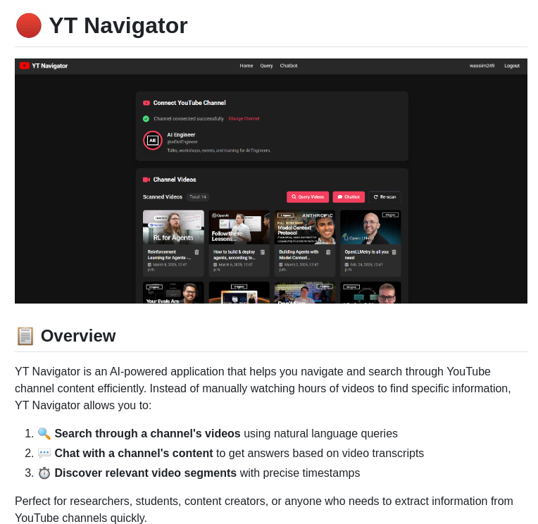 Wassim249 Yt Navigator screenshot