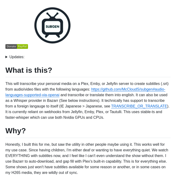 Mcclouds Subgen screenshot
