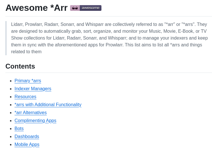 Ravencentric Awesome Arr screenshot