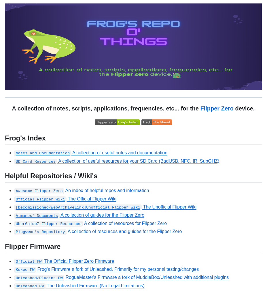 Froggmaster Flipperzero screenshot