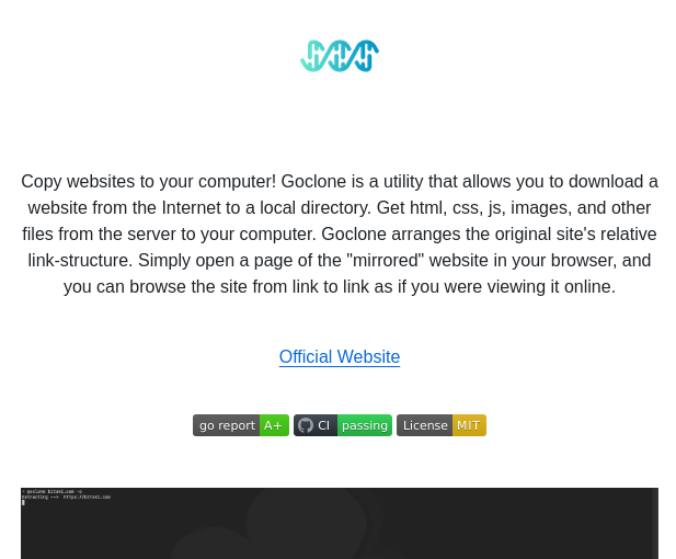 Goclone Dev Goclone screenshot