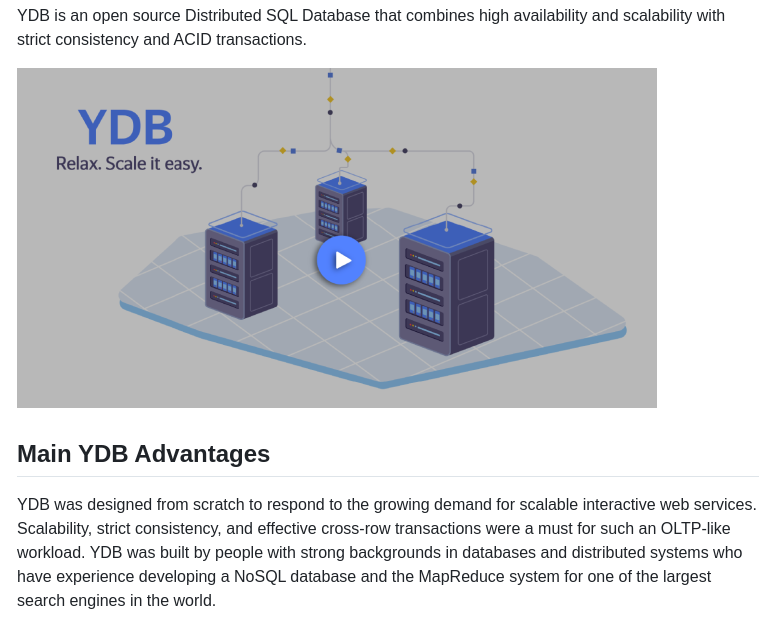 Ydb Platform Ydb screenshot