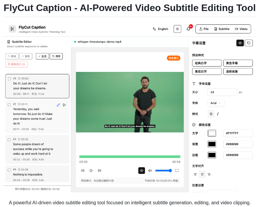 X007xyz Flycut Caption screenshot