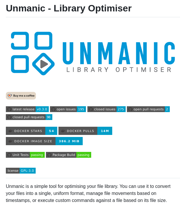 Unmanic Unmanic screenshot