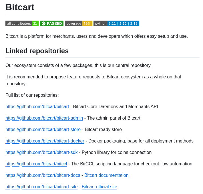 Bitcart Bitcart screenshot