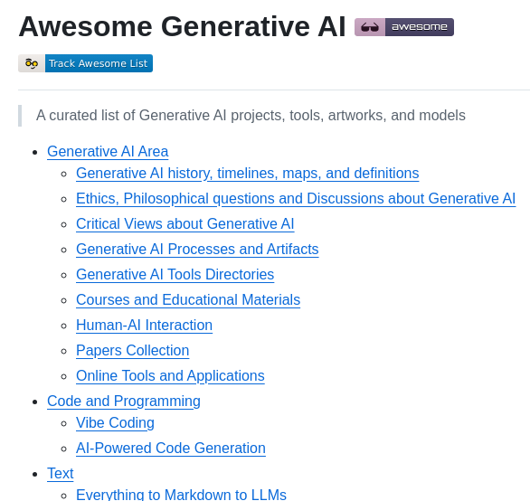 Filipecalegario Awesome Generative Ai screenshot
