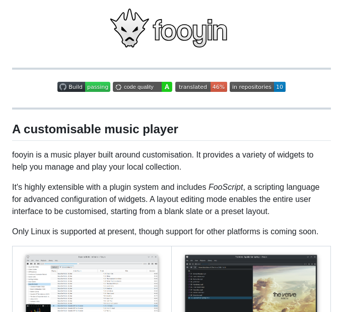 Fooyin Fooyin screenshot