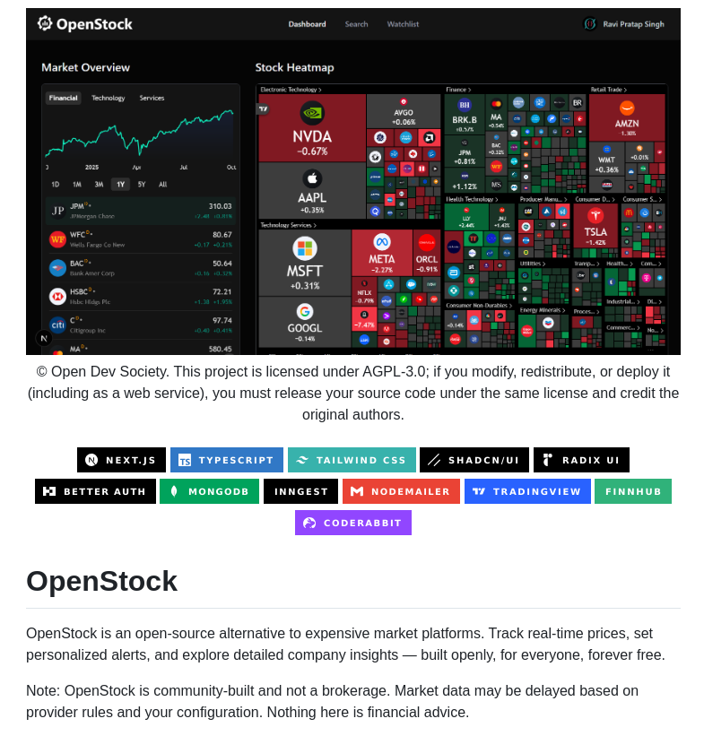 Open Dev Society Openstock screenshot