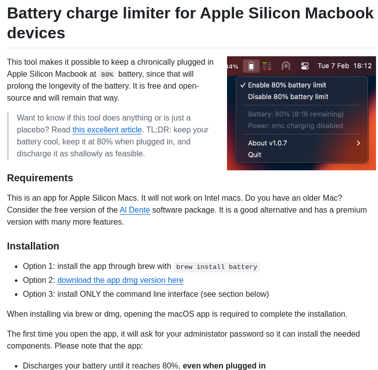 Actuallymentor Battery screenshot