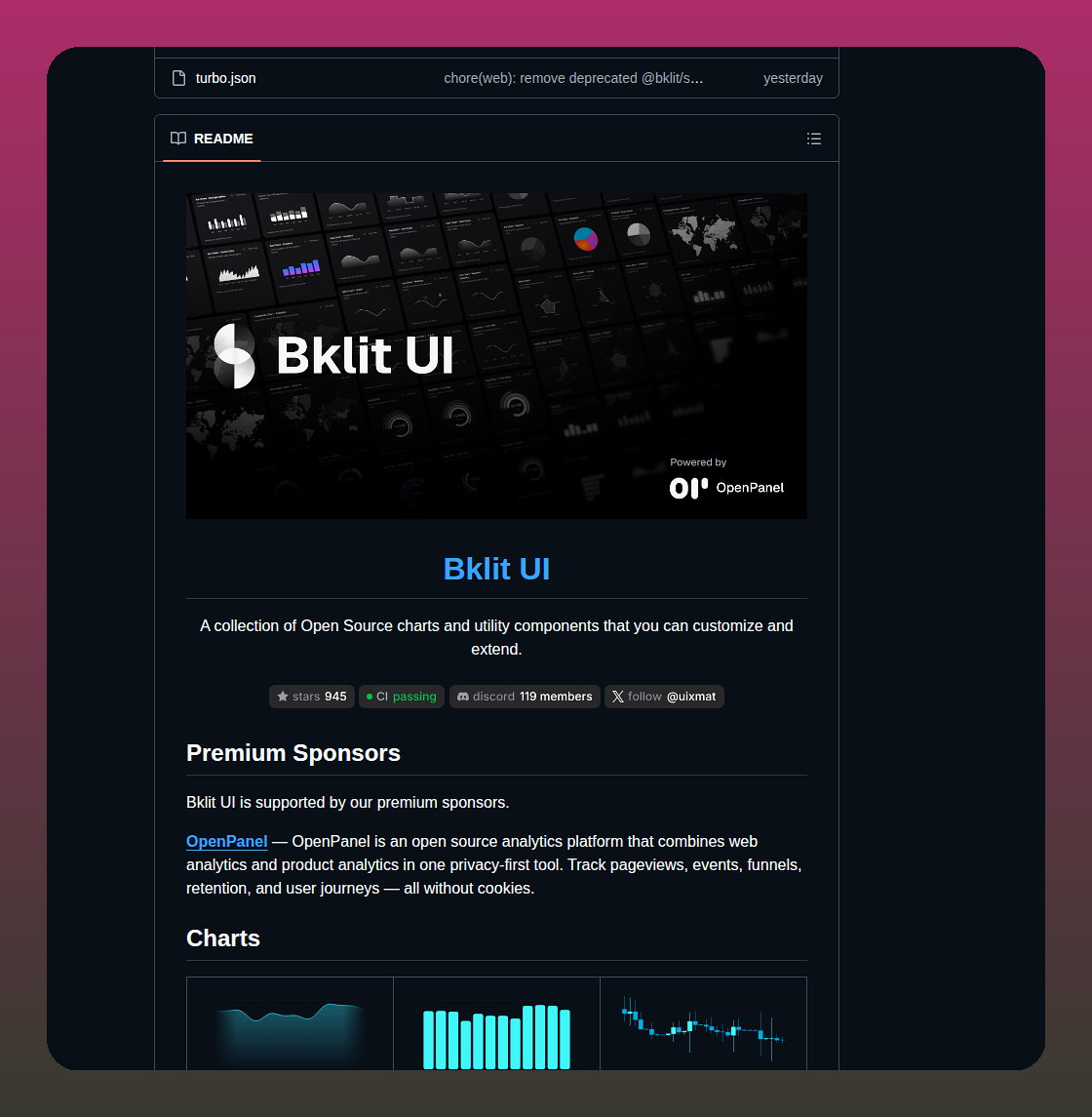 Bklit Bklit Ui screenshot