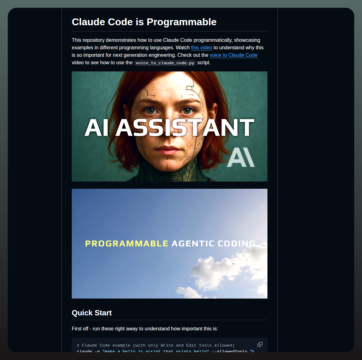 Disler Claude Code Is Programmable screenshot
