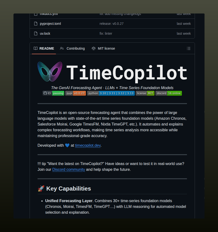 Timecopilot Timecopilot screenshot