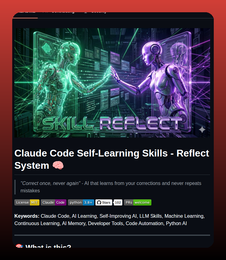 Haddock Development Claude Reflect System screenshot
