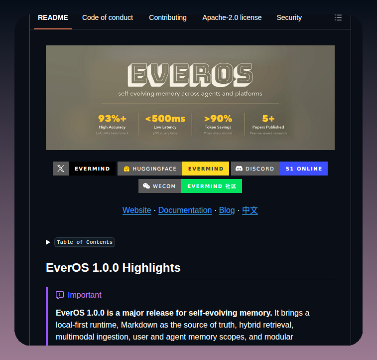 Evermind Ai Everos screenshot