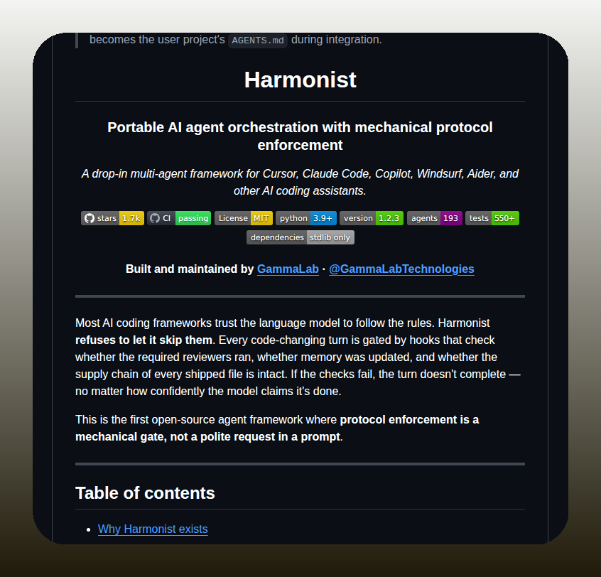 Gammalabtechnologies Harmonist screenshot
