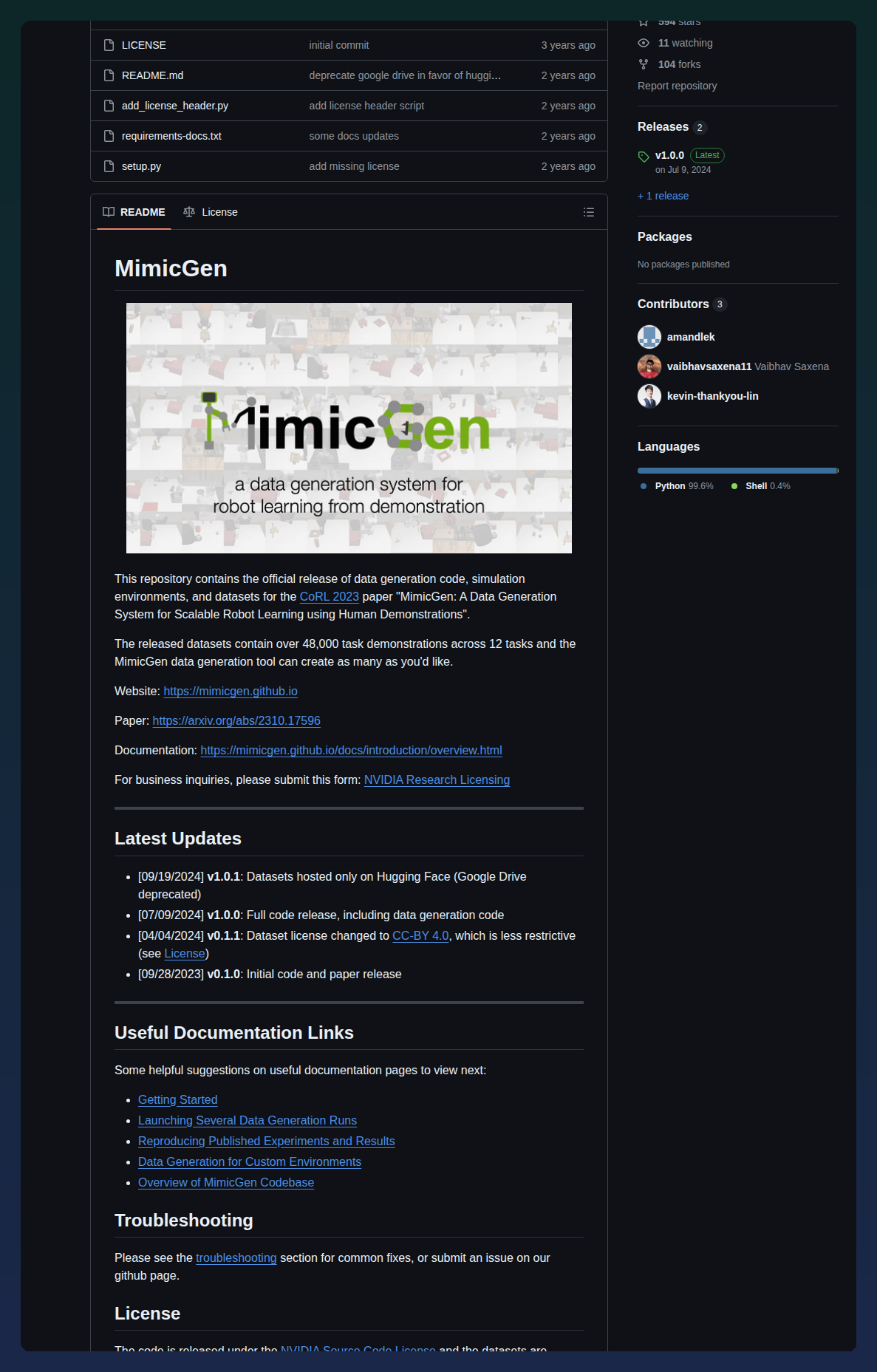 Nvlabs Mimicgen screenshot