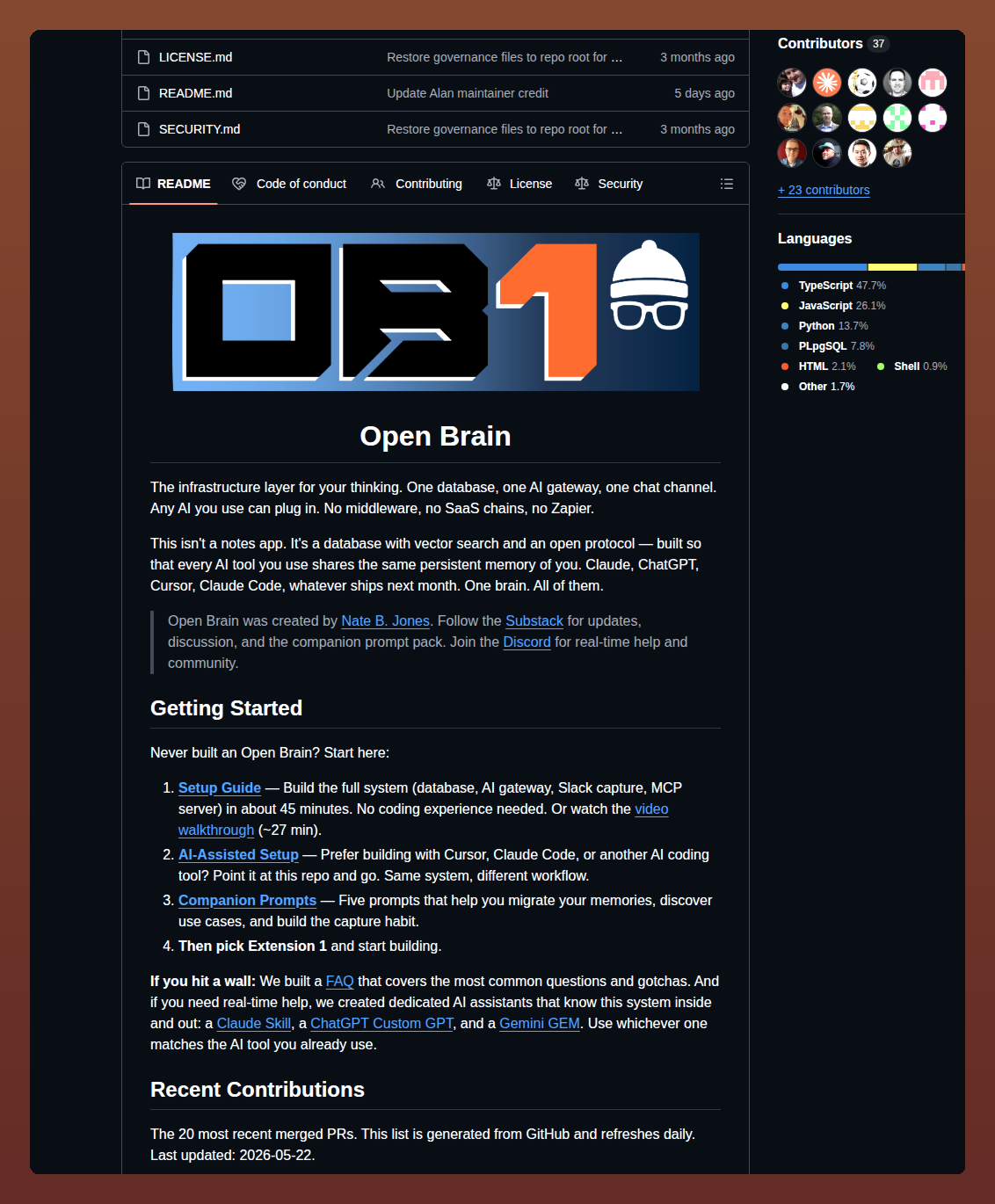 Natebjones Projects Ob1 screenshot