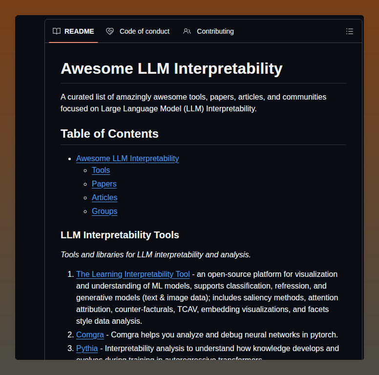 Jshollaj Awesome Llm Interpretability screenshot