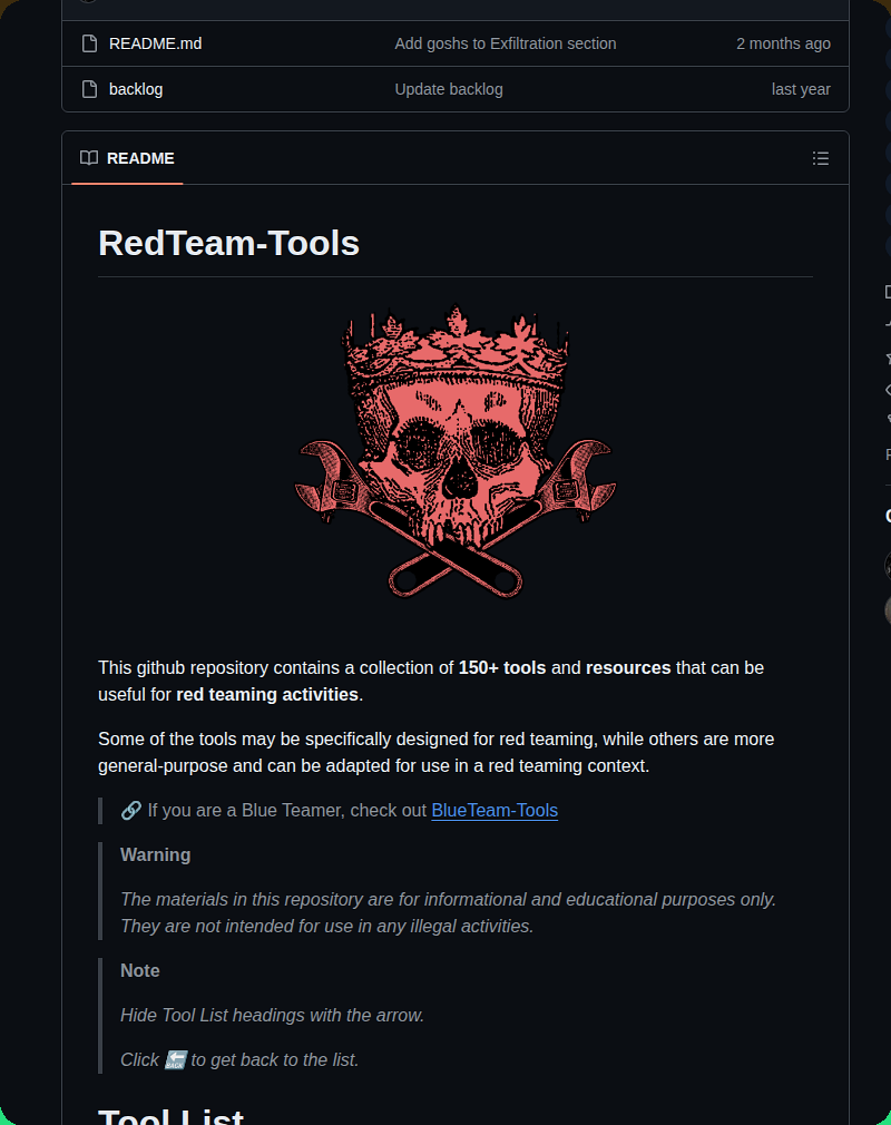 A Poc Redteam Tools screenshot