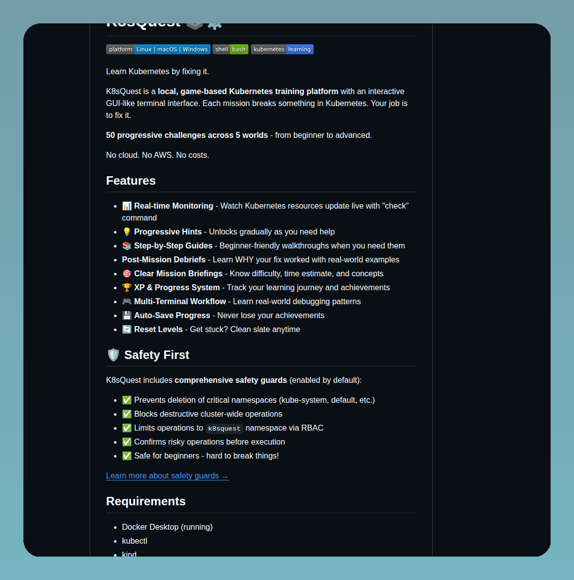 Manoj Engineer K8squest screenshot