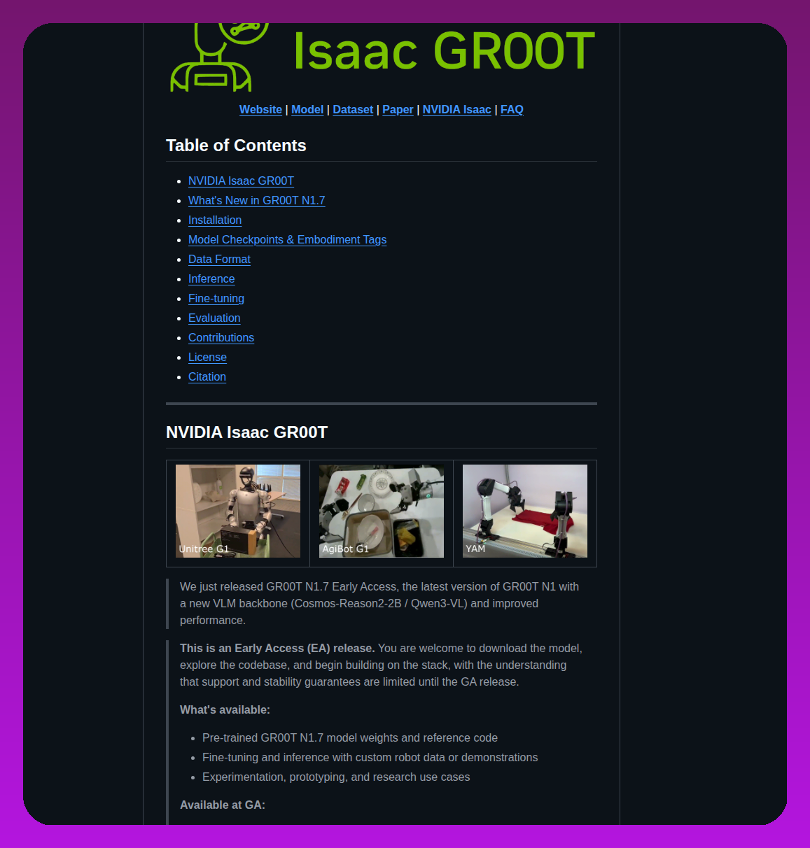 Nvidia Isaac Gr00t screenshot