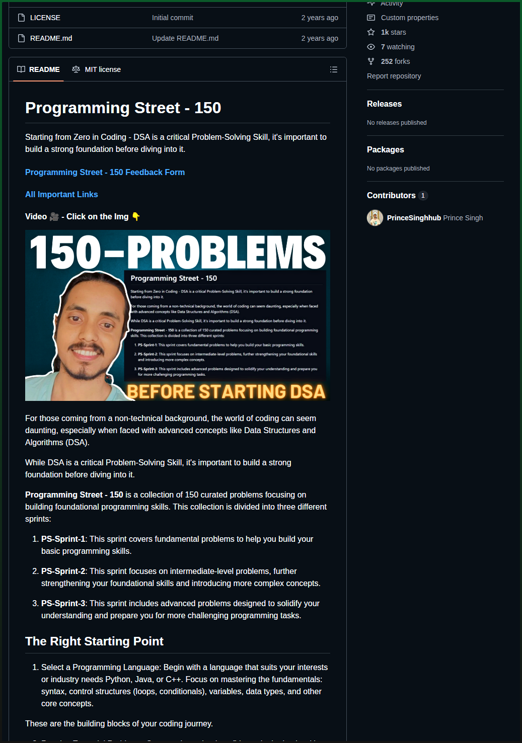 Preparation Street Programming Street 150 screenshot