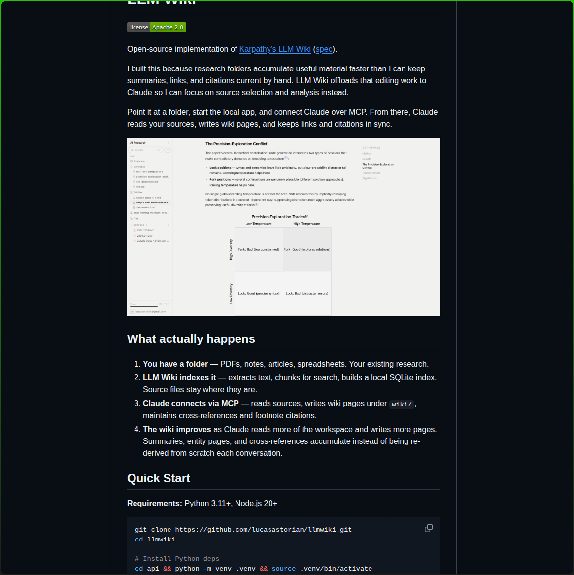 Lucasastorian Llmwiki screenshot