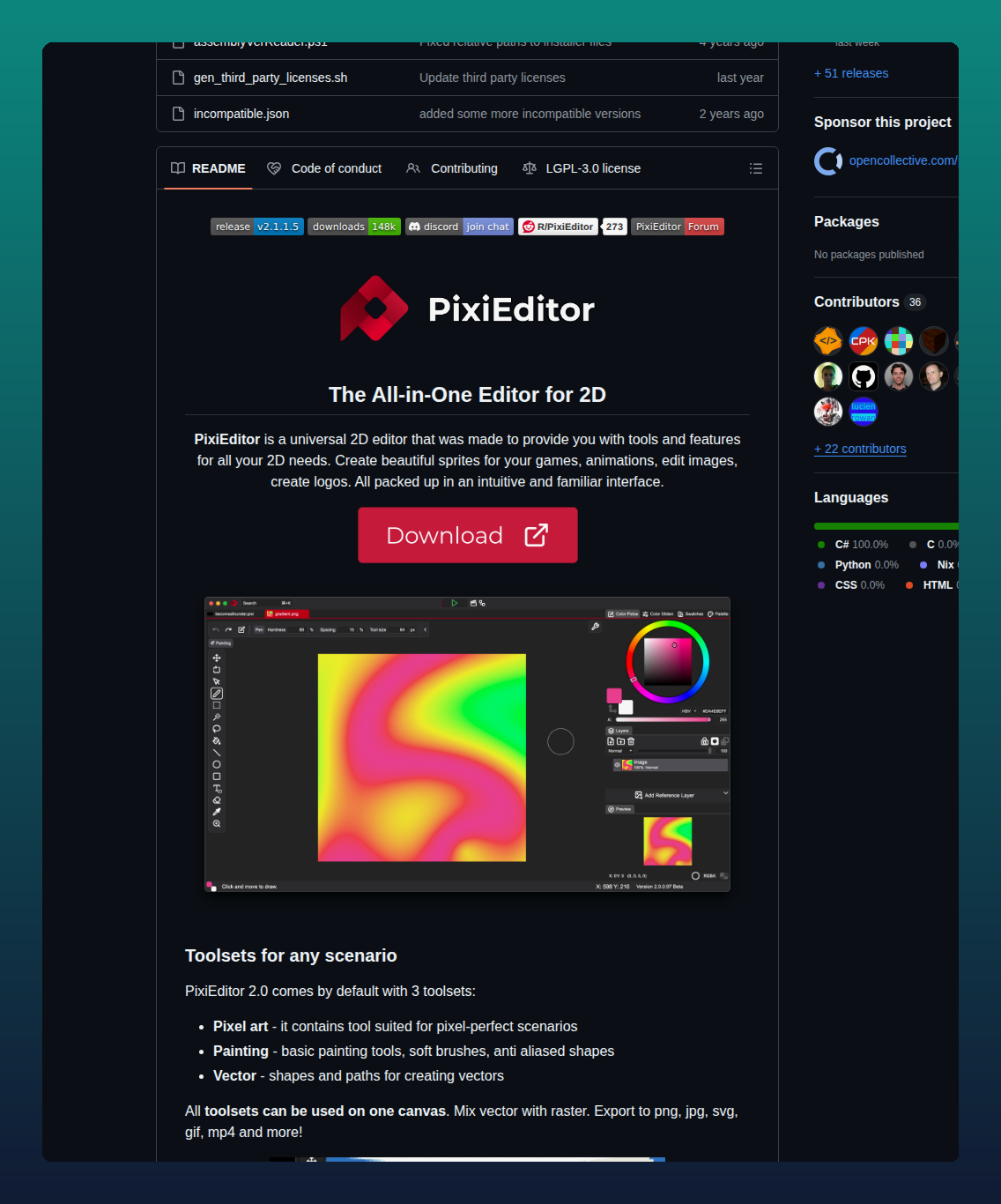 Pixieditor Pixieditor screenshot