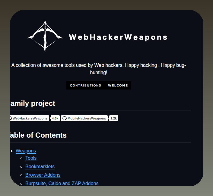 Hahwul Webhackersweapons screenshot