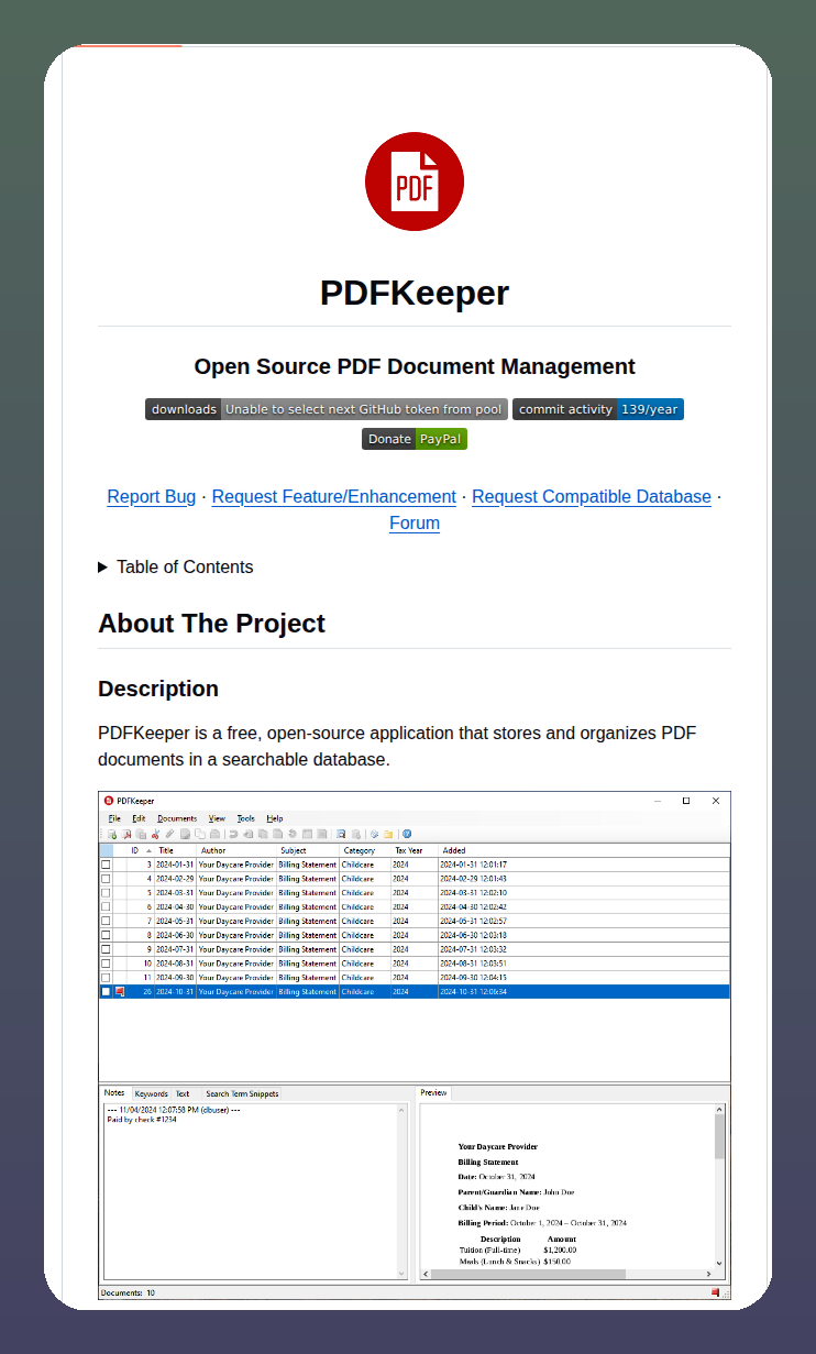 Rffrasca Pdfkeeper screenshot