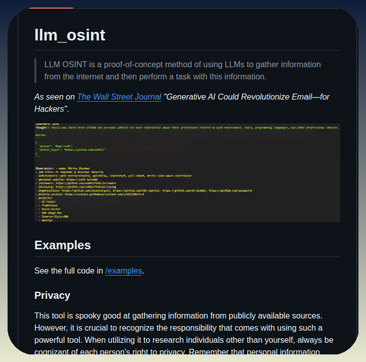 Sshh12 Llm_osint screenshot